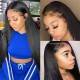 Straight HD Transparent Lace Front Wig Pre Plucked Hairline with Baby Hair