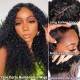 Perfect Curly HD Transparant Lace Front Wigs Human Hair Pre Plucked Hairline with Baby Hair