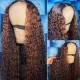 Perfect Curly HD Transparant Lace Front Wigs Human Hair Pre Plucked Hairline with Baby Hair