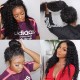 Deep Wave HD Invisiable Lace Front Wigs Human Hair Pre Plucked Hairline Deep Part  Lace Wigs